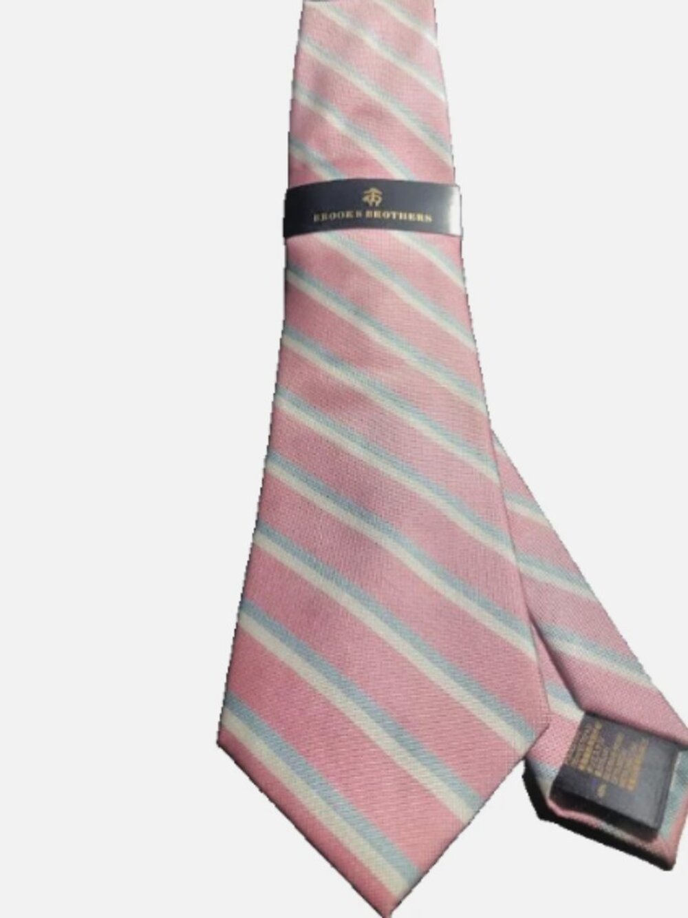 Brooks Brothers Side Wheeler Stripe Silk Blend Tie NWT
